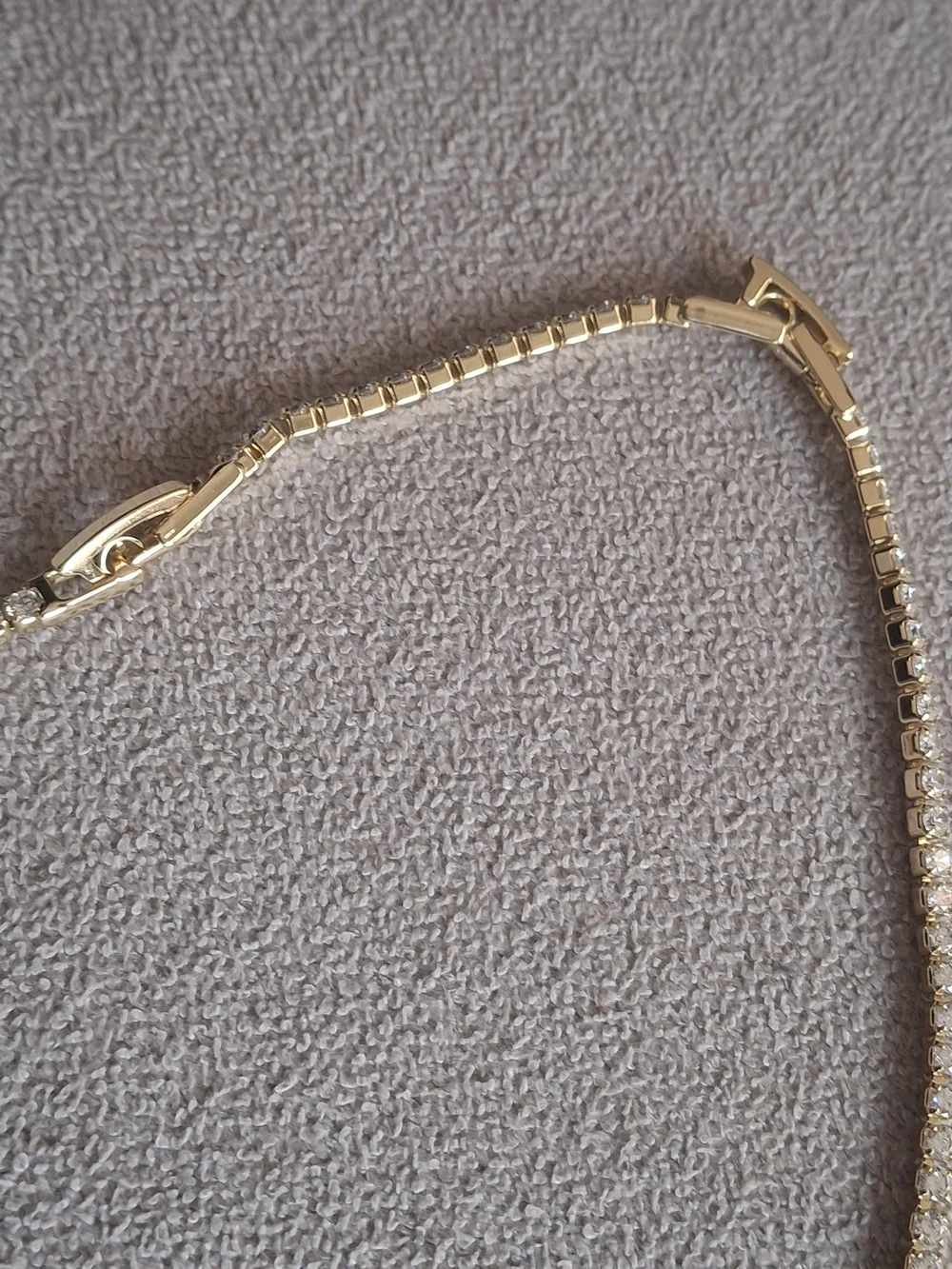 Elegant Gold-Tone Tennis Necklace - Women's Jewelry